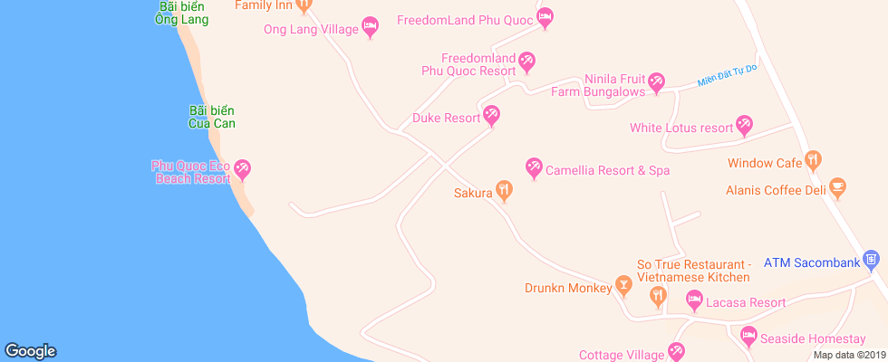 Отель Camellia Resort & Spa на карте Вьетнама