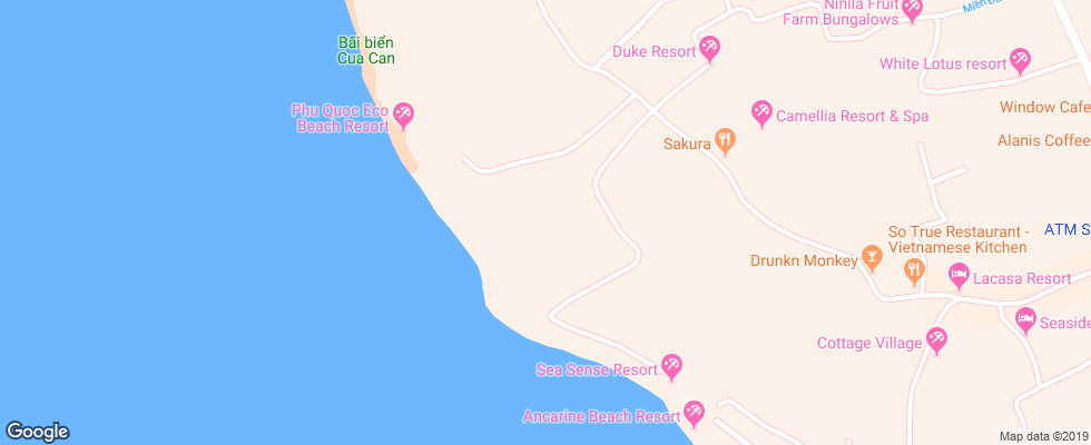 Отель Camia Resort & Spa на карте Вьетнама