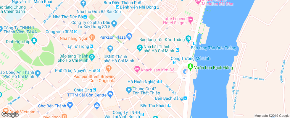 Отель Caravelle Hotel на карте Вьетнама