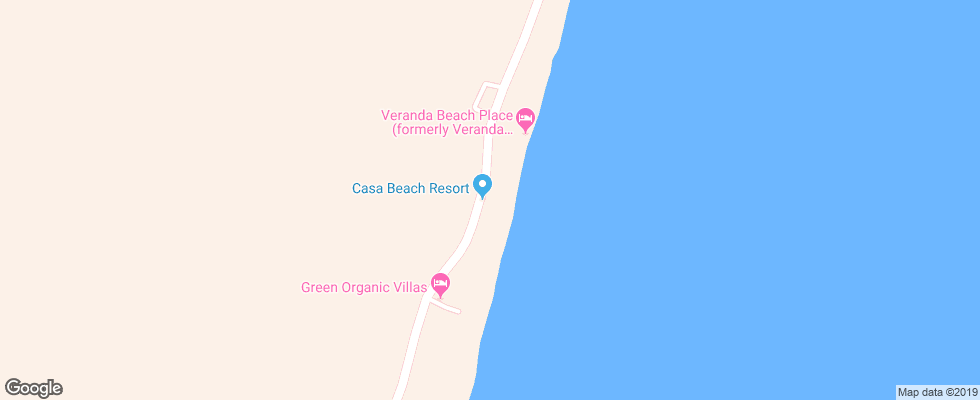 Отель Casa Beach Resort на карте Вьетнама