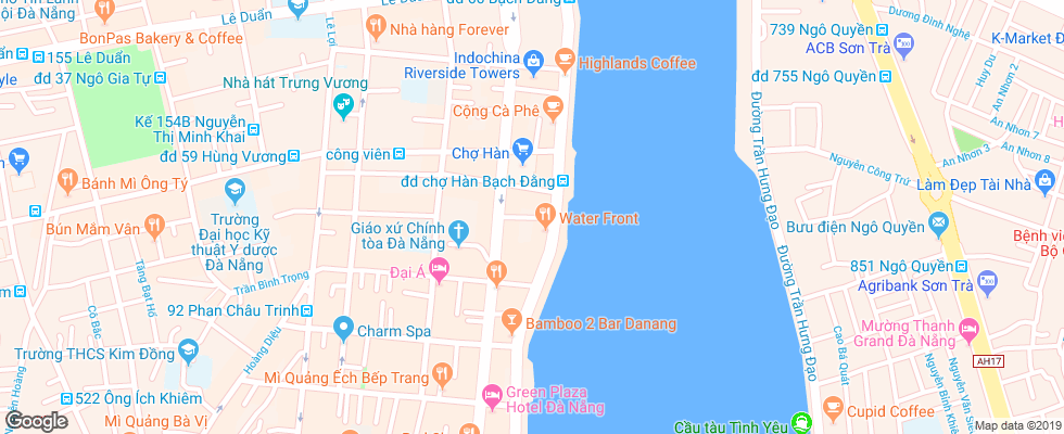 Отель Centre Hotel на карте Вьетнама