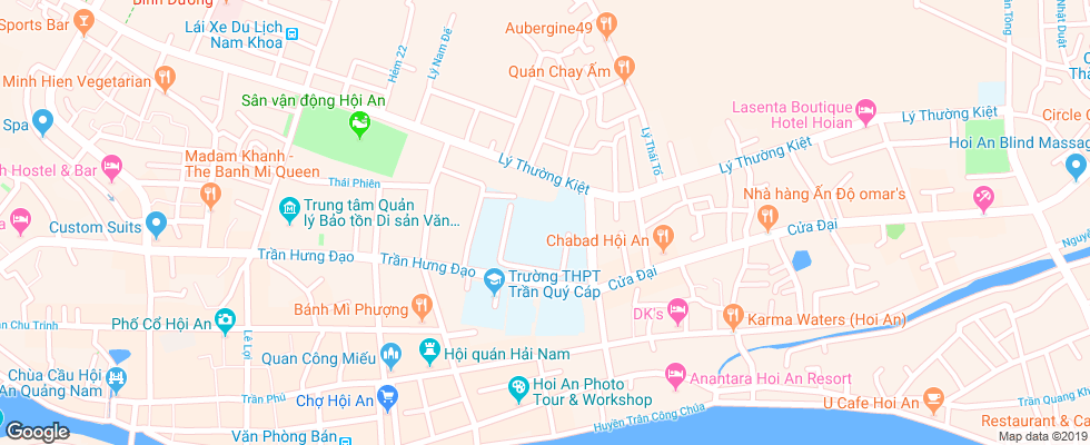 Отель Coco River Resort на карте Вьетнама