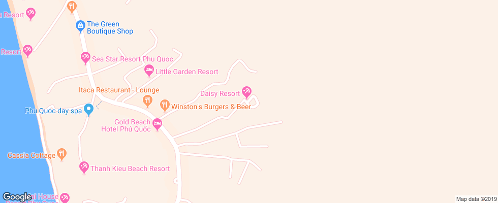 Отель Daisy Resort на карте Вьетнама