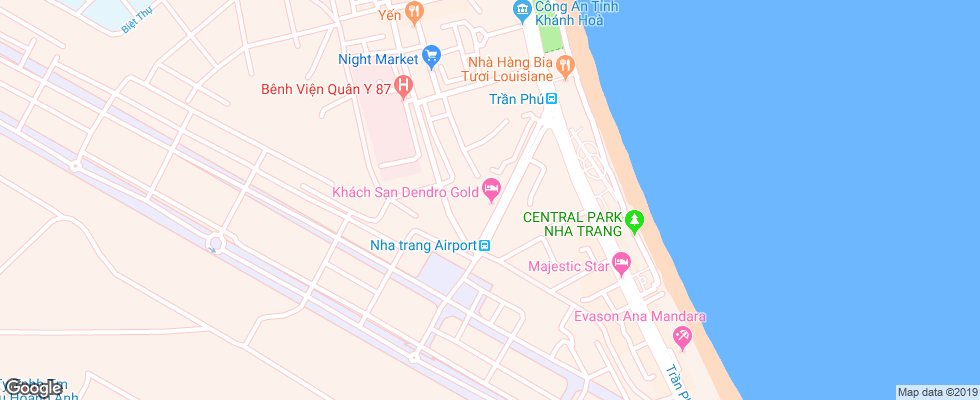 Отель Dendro Gold Hotel на карте Вьетнама