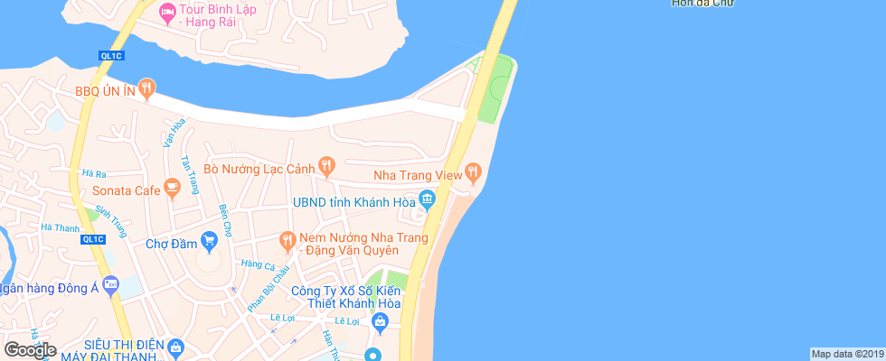 Отель Dung Thanh на карте Вьетнама