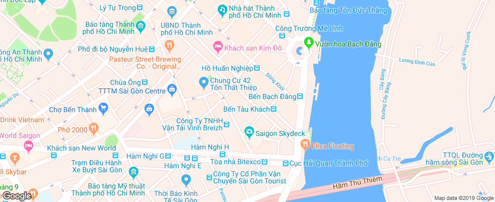 Отель Duxton Saigon на карте Вьетнама
