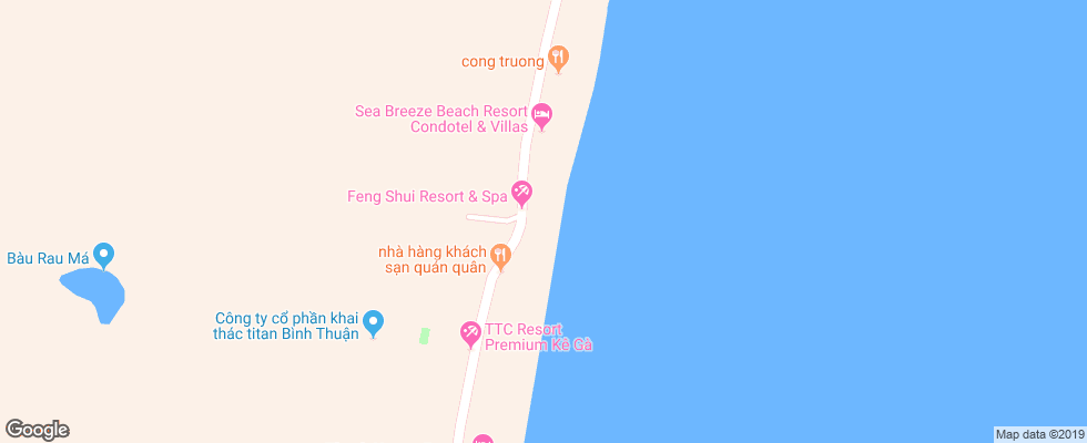 Отель Feng Shui Resort & Spa на карте Вьетнама