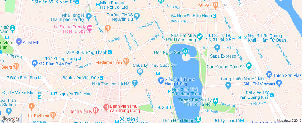 Отель Golden Lotus Luxury на карте Вьетнама
