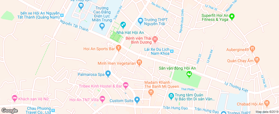 Отель Golf Hoi An на карте Вьетнама