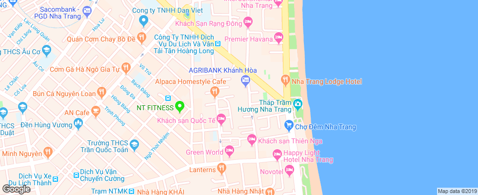 Отель Green на карте Вьетнама