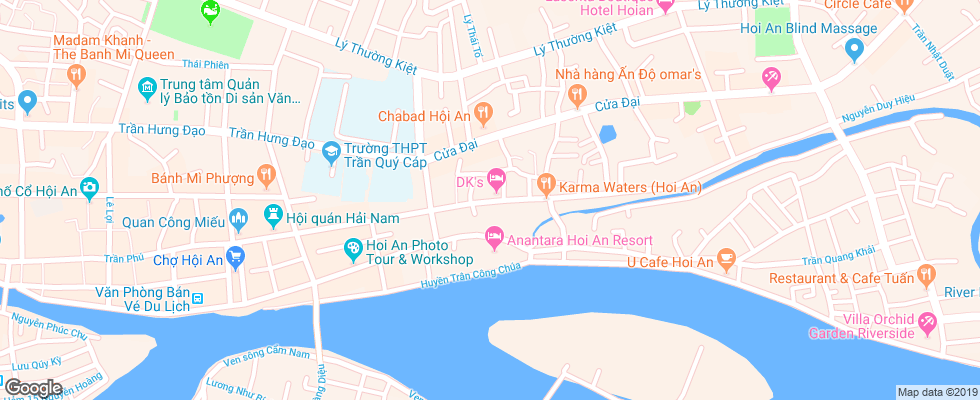 Отель Green Field Villas & Spa на карте Вьетнама