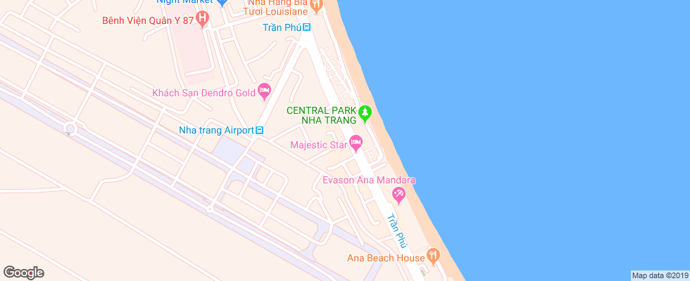 Отель Hanka Star на карте Вьетнама