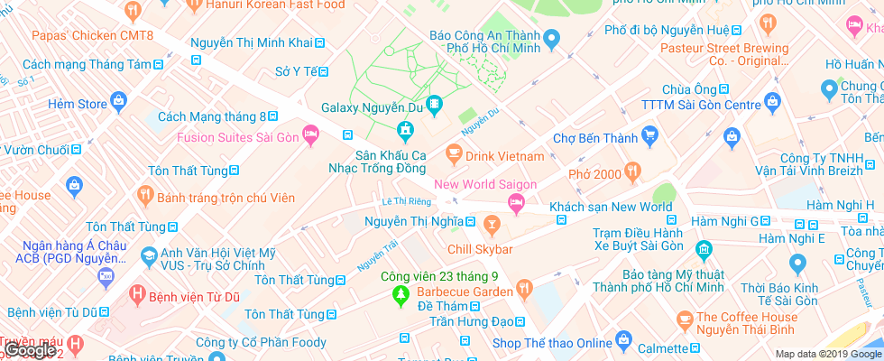 Отель Hoang Phu Gia на карте Вьетнама