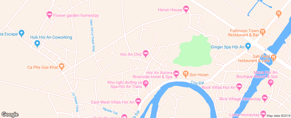 Отель Hoi An Chic на карте Вьетнама