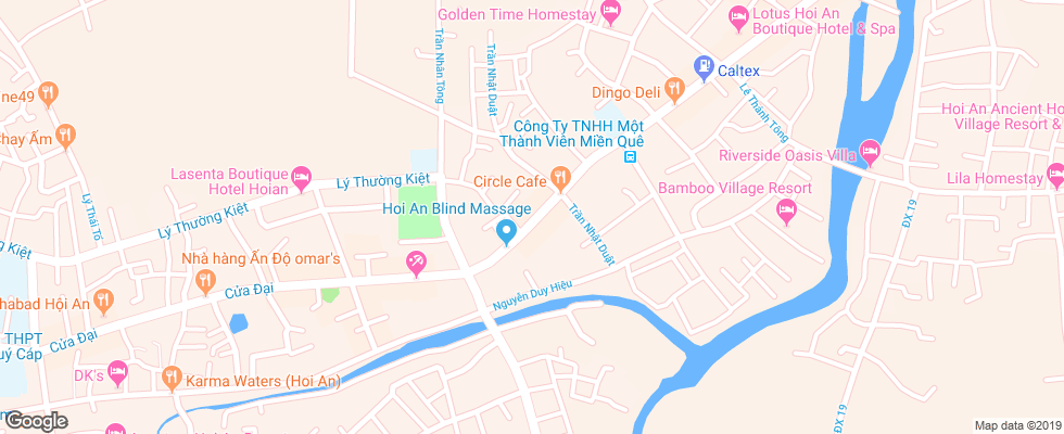 Отель Hoi An Pacific Hotel на карте Вьетнама