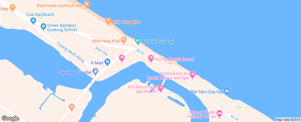 Отель Hoi An Riverside Resort And Spa на карте Вьетнама