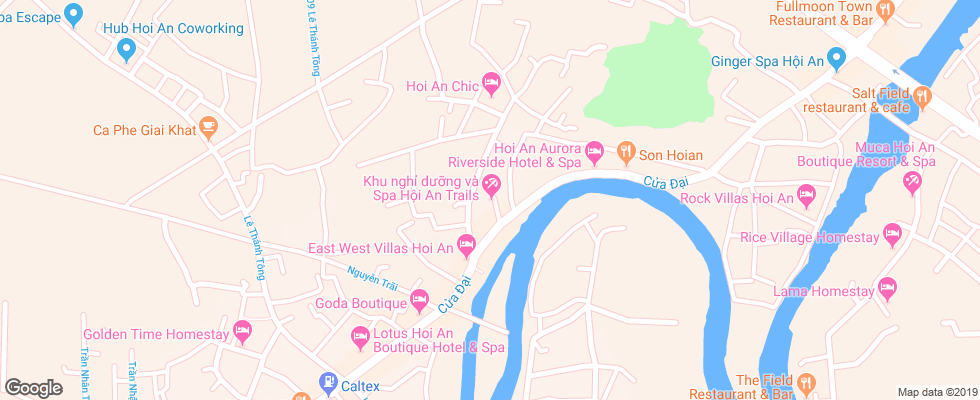 Отель Hoi An Trails Resort на карте Вьетнама
