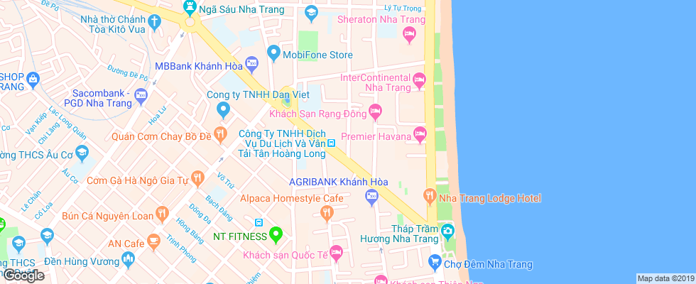 Отель Kim Ngan Hotel на карте Вьетнама