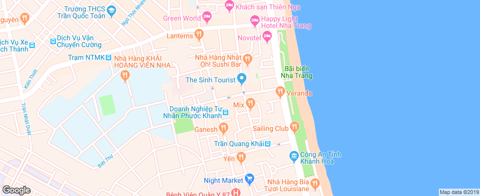 Отель Legend Sea Hotel Nha Trang на карте Вьетнама