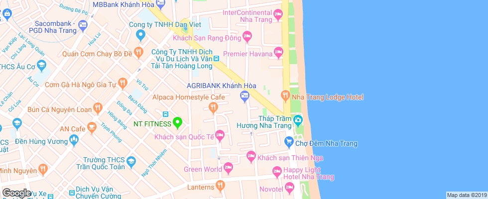 Отель Libra Nha Trang Hotel на карте Вьетнама