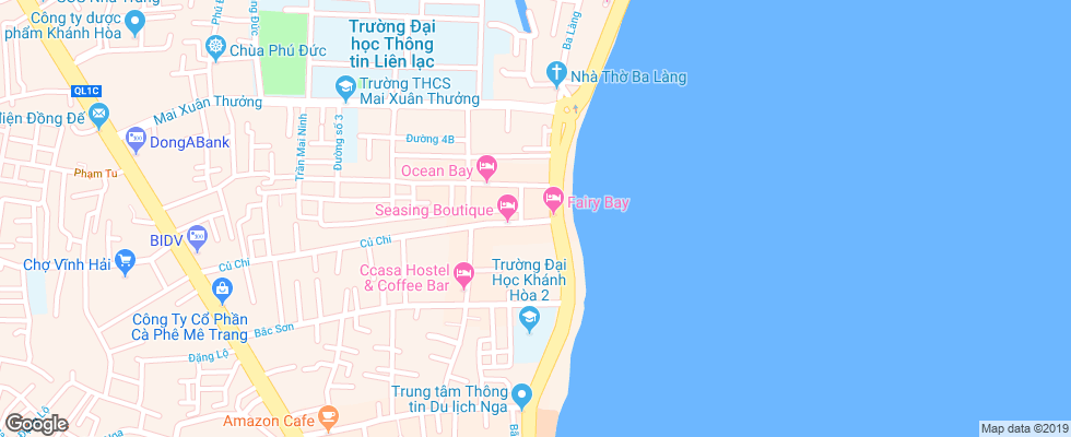Отель Nam Anh Hotel на карте Вьетнама