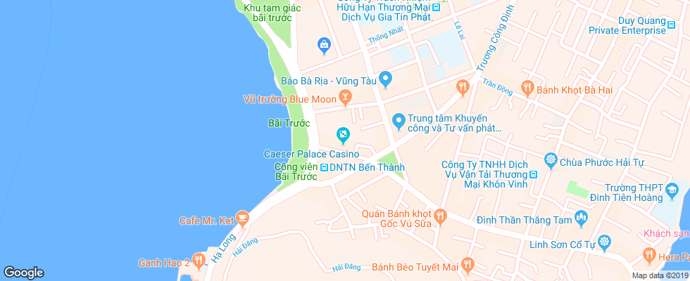 Отель Palace Vung Tau на карте Вьетнама