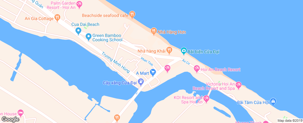 Отель River Beach на карте Вьетнама