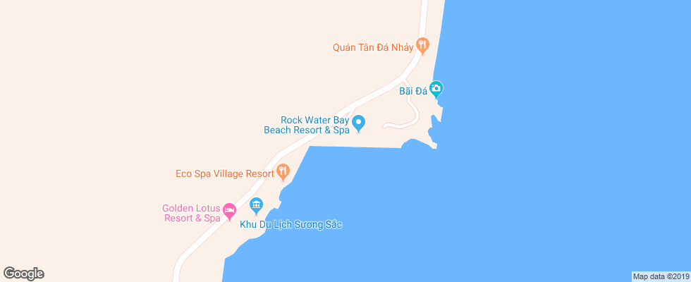 Отель Rock Water Bay Resort на карте Вьетнама