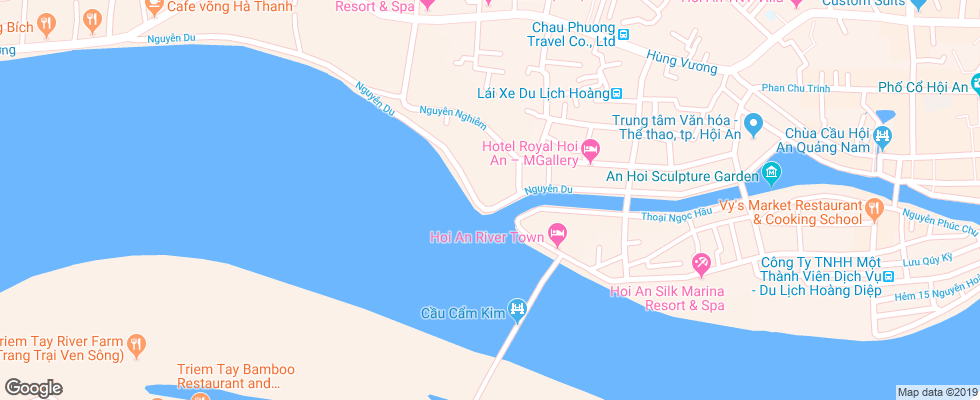 Отель Royal Riverside на карте Вьетнама
