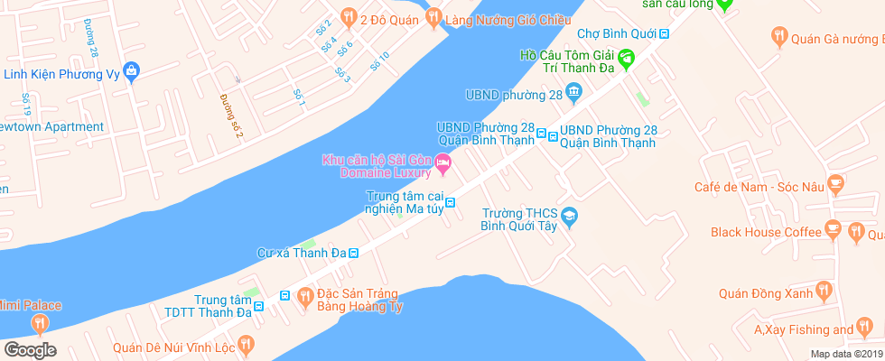 Отель Saigon Domaine Luxury Residences на карте Вьетнама