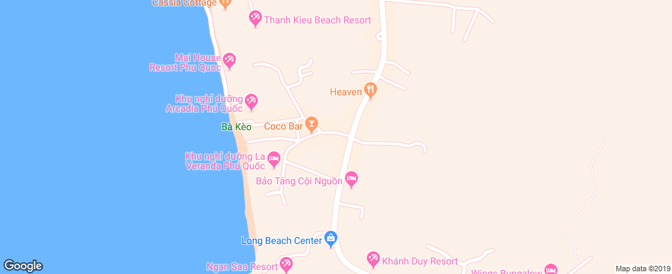 Отель Sim Garden Resort & Spa на карте Вьетнама