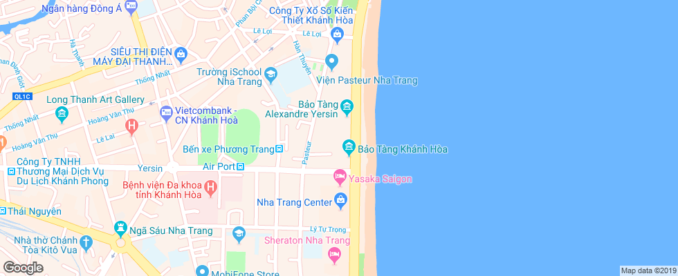 Отель Sunrise Beach на карте Вьетнама