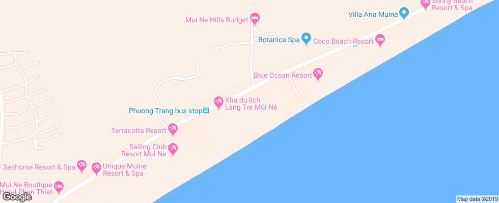Отель Swiss Village Resort на карте Вьетнама