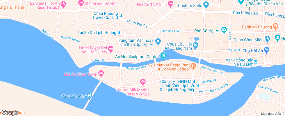Отель Thanh Binh Riverside на карте Вьетнама