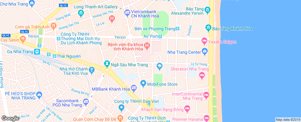 Отель Tristar на карте Вьетнама