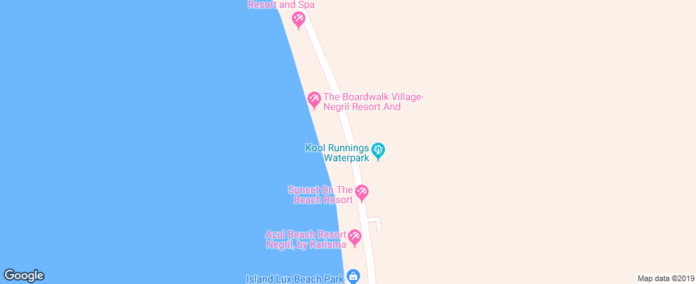 Отель Beaches Sandy Bay на карте Ямайки