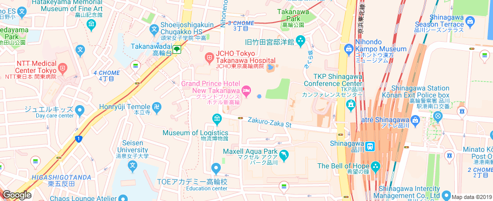 Отель Grand Prince Garden New Takanawa на карте Японии