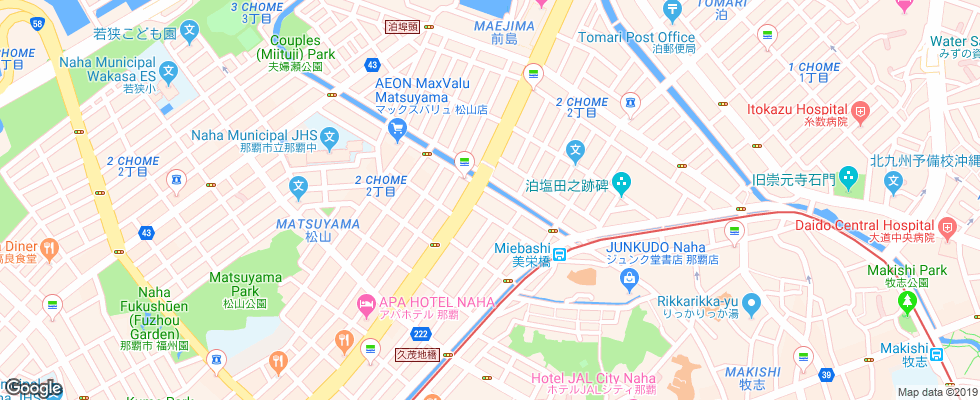 Отель Richmond Hotel Naha Kumoji на карте Японии