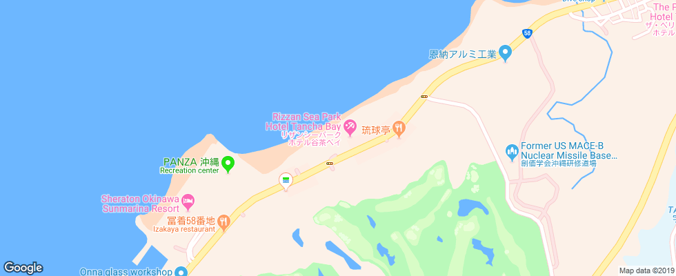 Отель Rizzan Sea-Park Hotel Tancha Bay на карте Японии