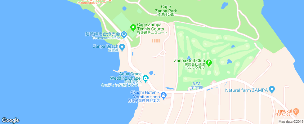 Отель Royal Hotel Okinawa Zanpamisaki на карте Японии