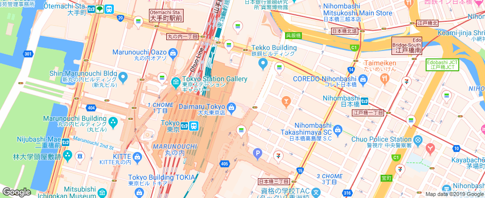 Отель Shangri-La Hotel Tokyo на карте Японии