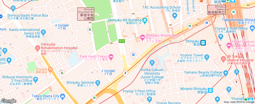 Отель Sun Members Tokyo Shinjuku-Ku на карте Японии