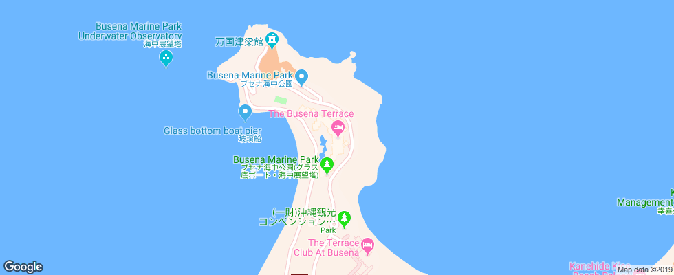 Отель The Busena Terrace на карте Японии