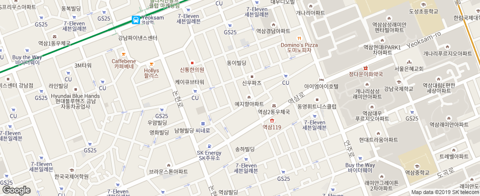 Отель Best Western Premier Gangnam на карте Южной Кореи