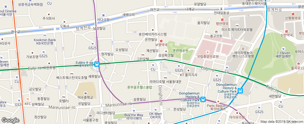 Отель Best Western Premier Kukdo на карте Южной Кореи