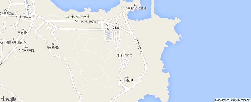 Отель Haevichi Hotel & Resort на карте Южной Кореи