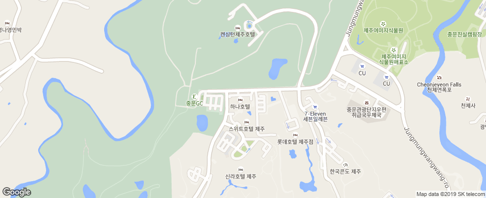 Отель Hana на карте Южной Кореи